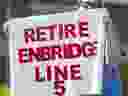 Line 5 delivers 540,000 barrels per day of crude oil and refined products to Ontario via Michigan.