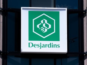 A Desjardins sign in Montreal