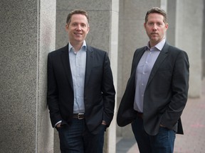 Mogo founders Greg, left, and Dave, right, Feller in 2015.