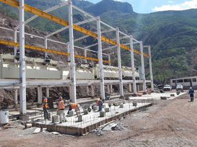 A look at mill construction at the Tahuehueto project in Mexico, which is owned by Telson Mining Corporation.