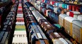 The Canadian Pacific railyard is pictured in Port Coquitlam, B.C.