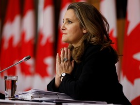 Finance Minister Chrystia Freeland.