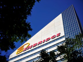 he Enbridge Tower is pictured on Jasper Avenue in Edmonton.