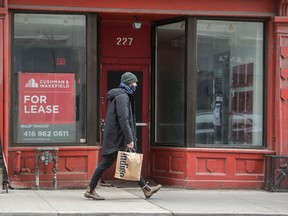 A retail space for lease in Toronto.