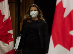 Finance Minister Chrystia Freeland will table the federal budget on April 19.