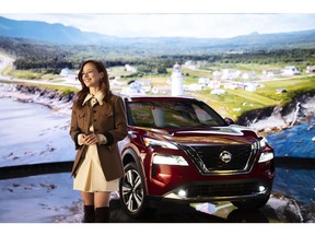 Karine Vanasse and the all-new 2021 Nissan Rogue