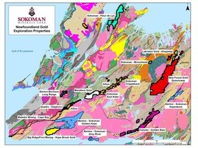Newfoundland Gold Exploration Properties