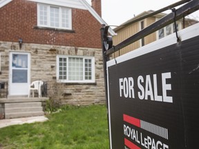 National home sales fell 12.5 per cent in April from the previous month, as new listings also declined 5.4 per cent, according to a report Monday from the Canadian Real Estate Association.