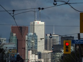 Bank towers in Toronto's financial district.