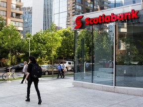 A Scotiabank branch in Santiago, Chile.