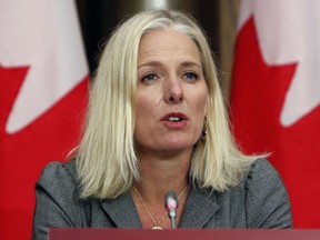 Infrastructure Minister Catherine McKenna.