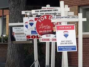 Real estate signs in Winnipeg