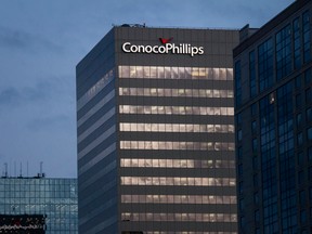 The ConocoPhillips building stands in Anchorage, Alaska.