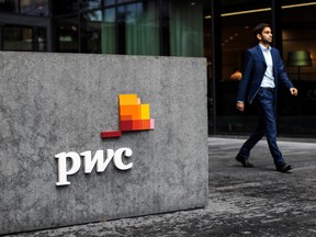 The PricewaterhouseCoopers (PwC) offices stand in More London Riverside on October 2, 2018 in London, England.