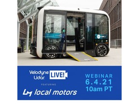 Velodyne Lidar announced new episodes of its digital learning series Velodyne Lidar LIVE! The June 4 episode will feature Kat Dransfield, Vice President, Product and Digital Platform Strategy at Local Motors. Dransfield will discuss global deployment of the Olli 2.0 self-driving vehicle and building next-generation 3D-printed vehicles at the Local Motors microfactory in Knoxville, Tenn.