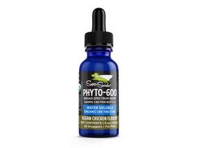 Newly formulated USDA certified organic, water-soluble tinctures for pets