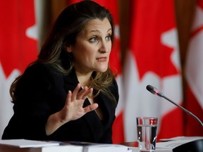 Finance Minister Chrystia Freeland