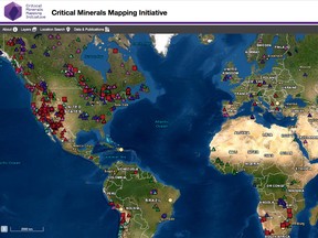 The website contains the world's largest dataset of minerals such cobalt, lithium and rare earth elements and has more than 7,000 mineral samples from over 60 countries which could help identify new areas of critical minerals.