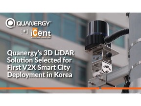 Quanergy's 3D LiDAR Solution Selected for First V2X Smart City Deployment in Korea