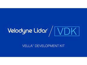 The Vella Development Kit (VDK) from Velodyne Lidar allows customers to use the advanced capabilities of Vella lidar perception software in autonomous solutions. VDK enables companies to accelerate time to market for bringing cutting-edge lidar capabilities to autonomous vehicles, advanced driver assistance systems (ADAS), mobile delivery devices, industrial robotics, drones and more.