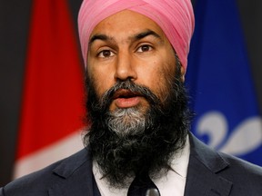 Canada's New Democratic Party leader Jagmeet Singh announced a key element of his party's economic strategy: infrastructure "made with Canadian products, Canadian steel, Canadian aluminum.”