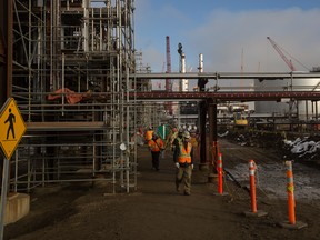 The Sturgeon Refinery under construction in 2016.