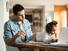 Productivity working at home suffers where children are present or where people are living in smaller spaces with more than one adult working in the same place, research finds.