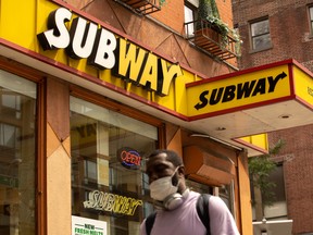 A Subway Restaurant location in New York.