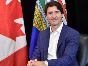 Prime Minister Justin Trudeau in Calgary.