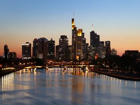 Frankfurt's financial district. Alstria Office owns about 110 commercial properties with a total value of 4.6 billion euros in Germany's major cities including Hamburg, Frankfurt and Berlin.