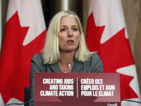 Infrastructure minister Catherine McKenna says society must have a “singular focus” on fighting climate change, just as it did with the coronavirus pandemic.