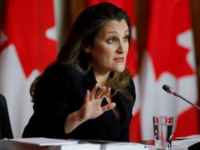 Finance Minister Chrystia Freeland says the government will not, after all, refuse to enforce a private member’s bill — Bill C-208 — related to transfers of family businesses that became law in late June.