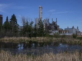 The Inter Pipeline Heartland Petrochemical Complex under construction in Strathcona County, Alberta.