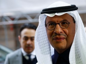 Saudi Arabia's Minister of Energy Prince Abdulaziz bin Salman Al-Saud arrives at the OPEC headquarters in Vienna, Austria, in 2019.