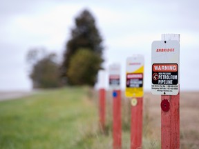 In June, Calgary-based Enbridge sold the first U.S. dollar sustainability-linked bonds by a Canadian issuer and the first by a North American pipeline company.