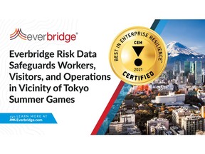 In Support of the International Summer Games in Tokyo, Everbridge Launches New Risk Data Intelligence Feed to Safeguard Visitors, Business Operations, and Traveling Workers