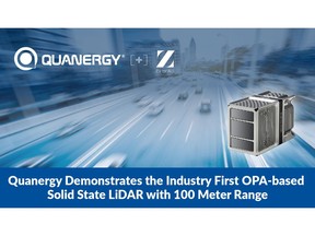 Quanergy Demonstrates the Industry First OPA-based Solid State LiDAR with 100 Meter Range