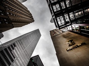 Bank towers in Toronto's financial district.