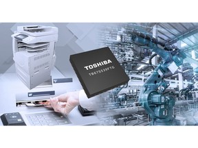 Toshiba: TB67S539FTG, a 40V/2.0A stepping motor driver with resistorless current sensing.