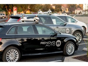 Renovo's automated driving test fleet