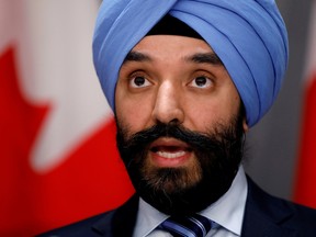 Navdeep Bains, 44, served as Prime Minister Justin Trudeau's industry minister from 2015 until the start of this year, when he announced he was stepping down to spend more time with his family after almost 17 years in politics.