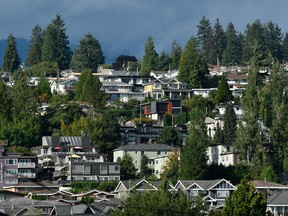 Single family homes in Burnaby, B.C., Aug. 31, 2021.