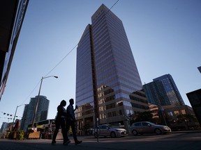 The Xerox Tower, where the Ontario Teachers' Pension Plan Board has offices, in Toronto, Sept. 28, 2021.