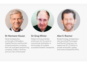 bit.bio's three new board members.