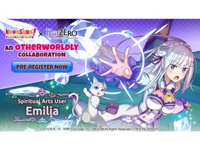 Mobile RPG KonoSuba: Fantastic Days Partners with Re:ZERO for Collaboration Event, Taking Place November 9!