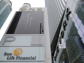 The Sun Life Financial corporate headquarters at One York Street in Toronto, Feb. 11, 2019.