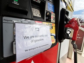 Some Petro-Canada gas stations in Calgary are facing gasoline shortages on Aug. 23, 2021.