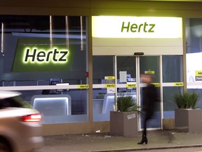 A Hertz branch office in Zurich, Switzerland on Nov. 17, 2020.