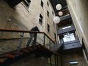 An employee walks up the lobby stairs, at the Communitech Hub in the Tannery complex in Kitchener, Ont., in 2012.
