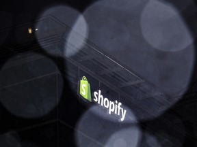 The outside of Shopify's headquarters in Ottawa, in November 2020.